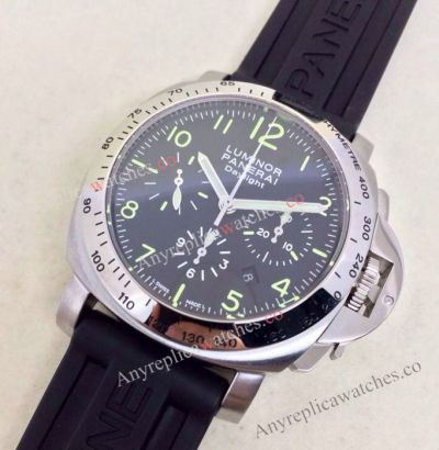 Swiss Grade Luminor Panerai Daylight - Swiss Grade Replica Watch - Black Chronograph